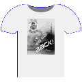white Last Man Commemorative T-Shirt, front