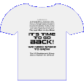 white Last Man Commemorative T-Shirt, back
